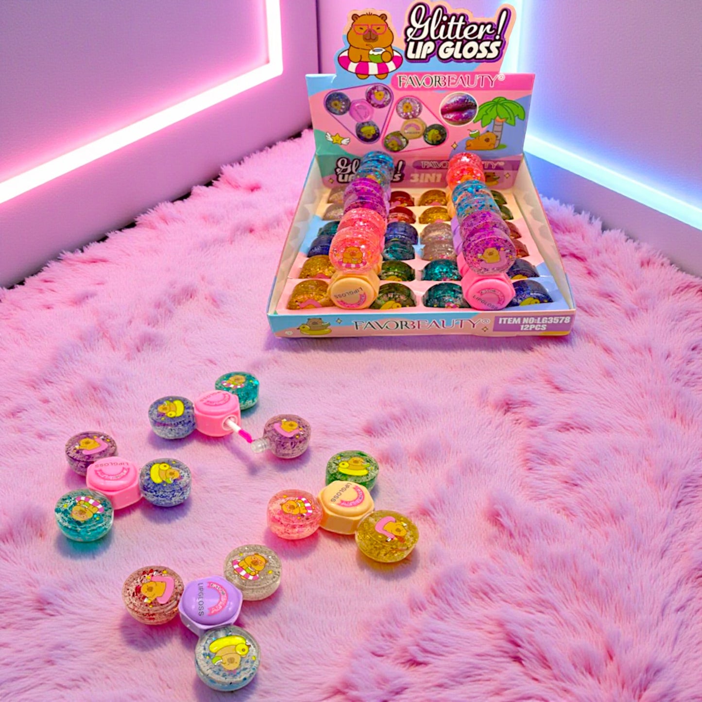 GLOSS SPINER CAPIBARAS 12 PZ LG3578