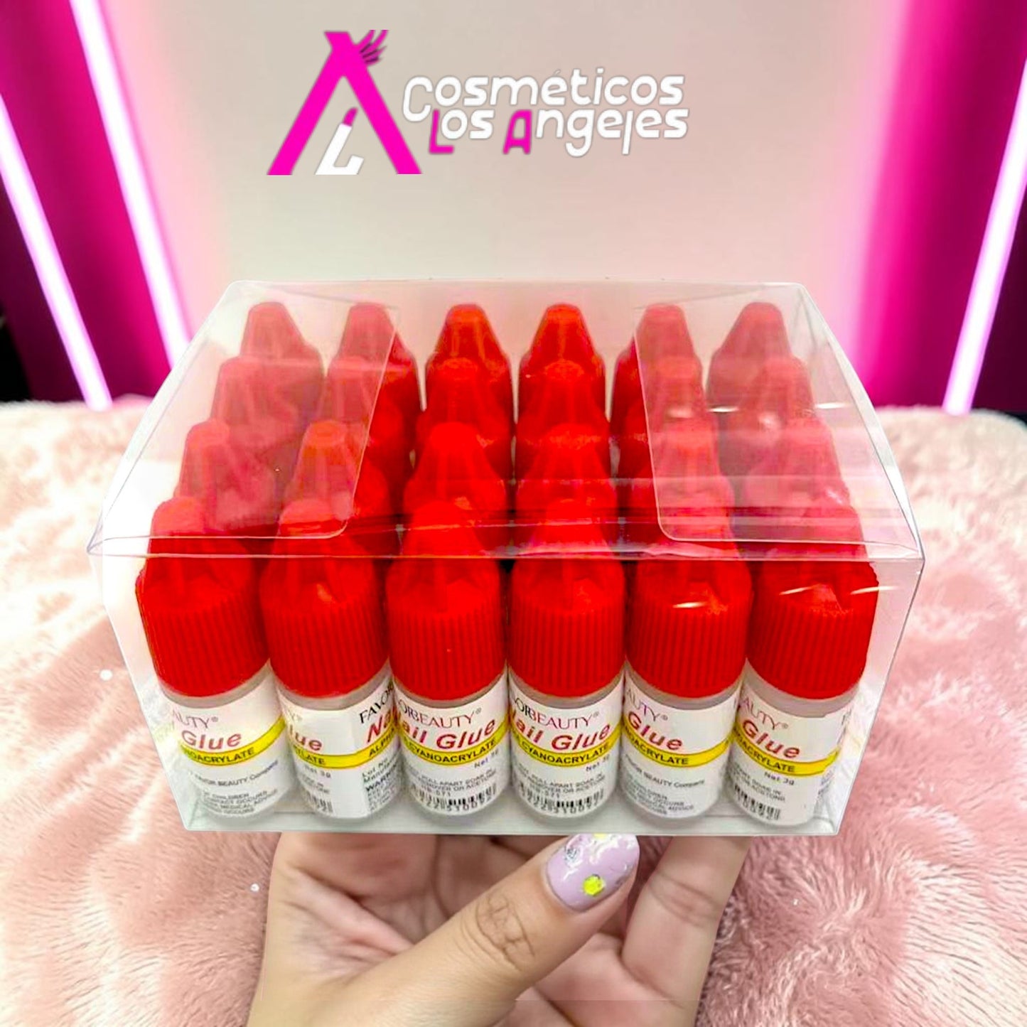 PEGAMENTO PARA UÑAS GOTERO 24 PZ FB4003