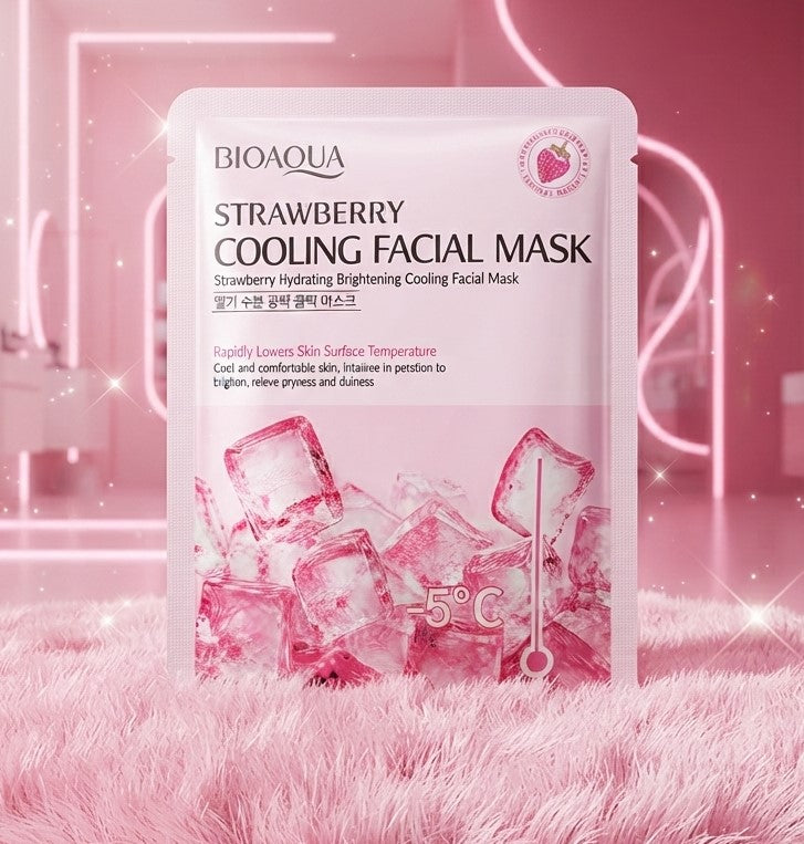 MASCARILLA FACIAL FRESA CONGELADA 10 PZ BQY15161