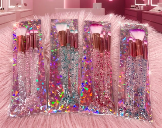 BROCHA COLA DE SIRENA GLITTER 1 PACK/4PZ MB3930