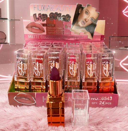 LABIAL EN BARRA CUADROS COLORIDO 24 PZ 6543