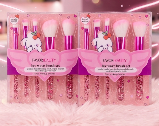 SET DE BROCHAS DE MAQUILLAJE 1 PACK 5 PZ FB1918