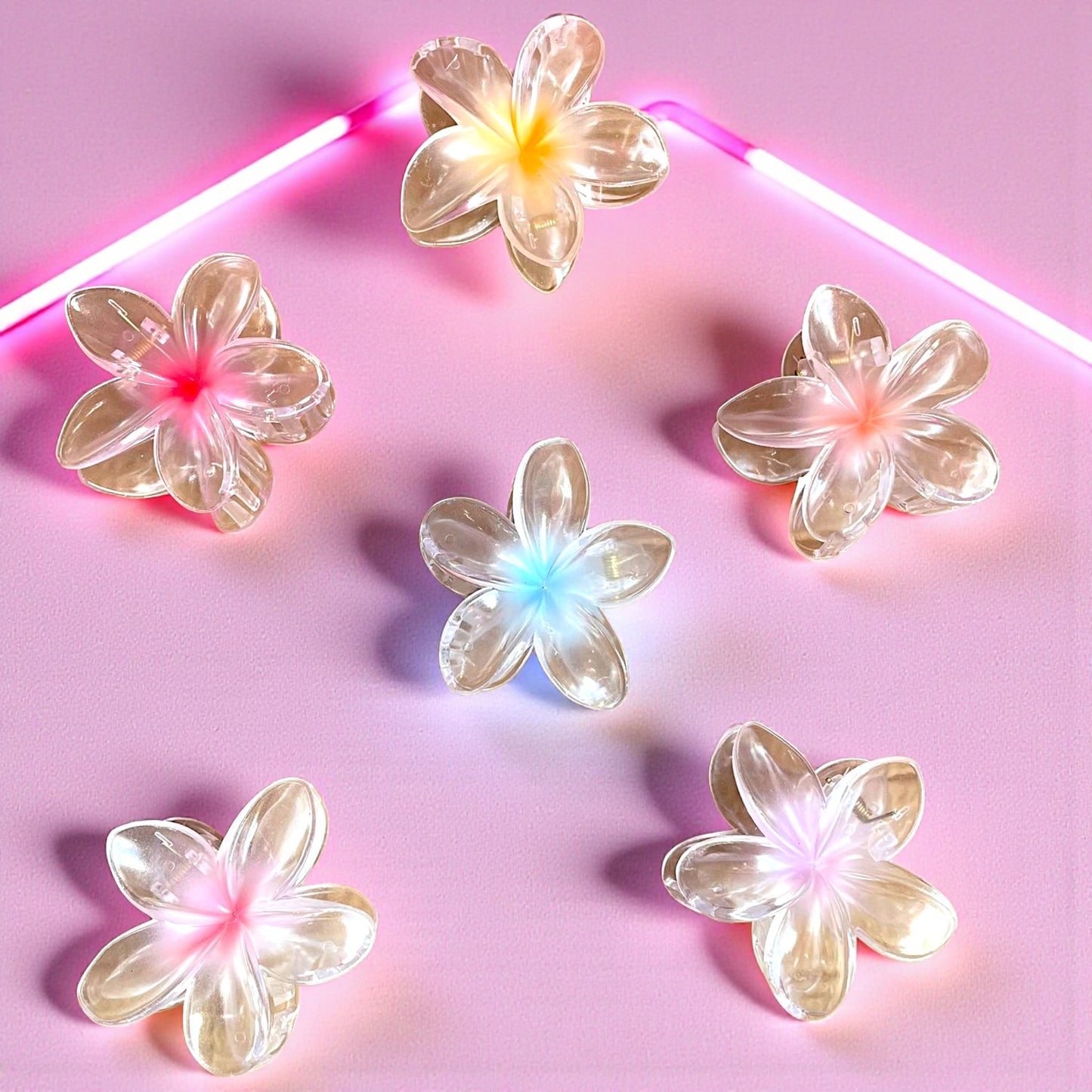 PINZA HAWAIANA TRANSPARENTE 12 PZ FJ5023