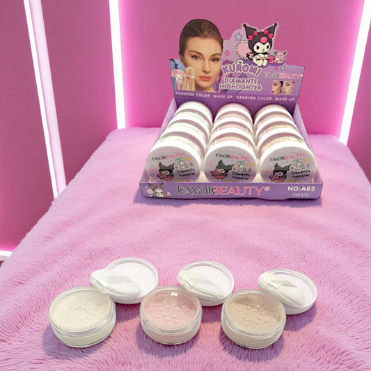 ILUMINADOR EN POLVO KUROMI 12 PZ A82