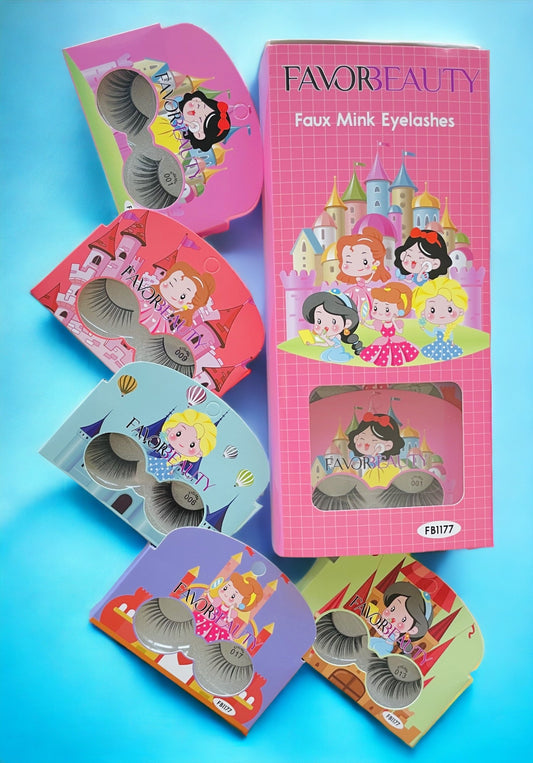 Pestañas Princesas Disney caja con 10 pcs FB1177