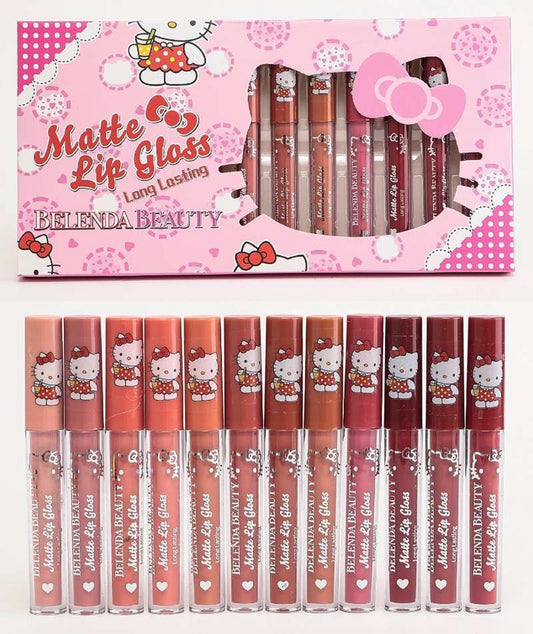 Matte Lip Gloss Kitty 12 PCS NOBB233105