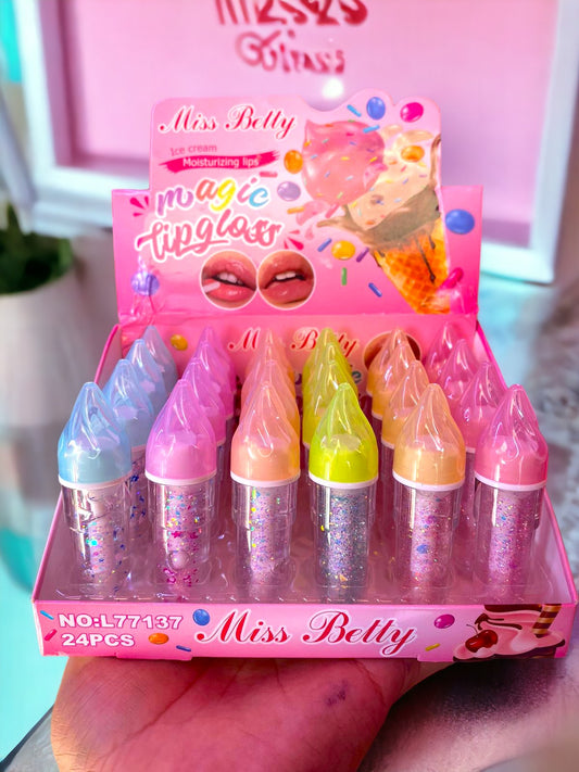 Lip Gloss ICE CREAM HELADITO 24 PCS L77137