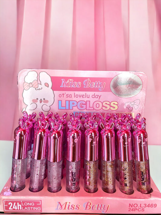 Lip Gloss Conejitos Miss Betty 24 PCS L3469