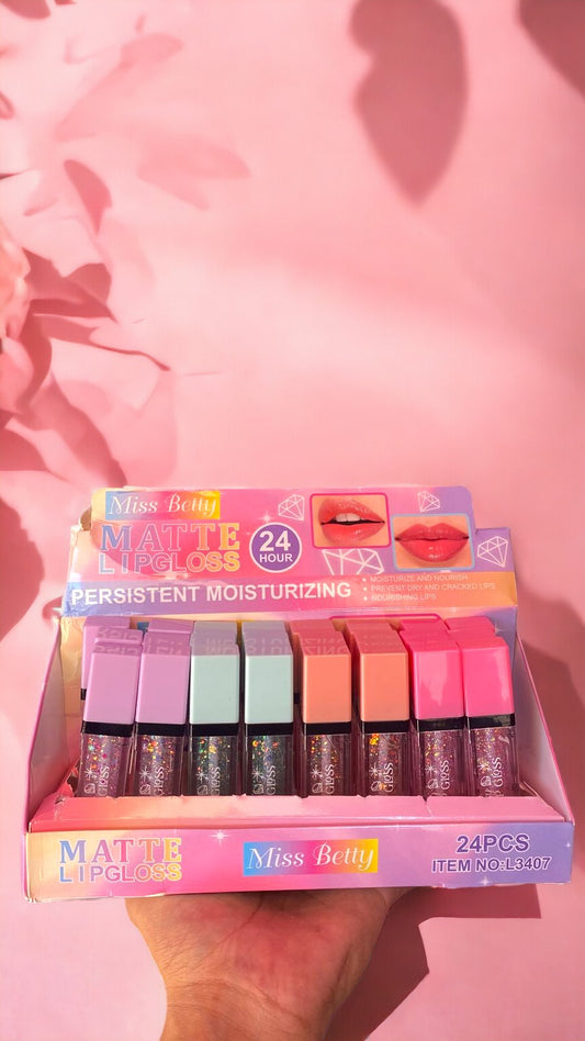 Lip Gloss 24 HOUR Miss Betty 24 PCS L3407