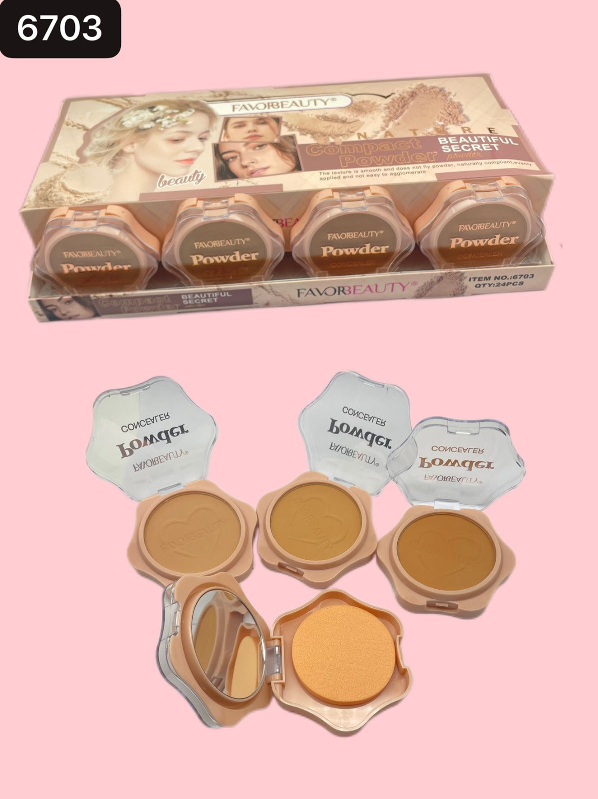 Polvo Compacto Beauty 24 PCS 6703