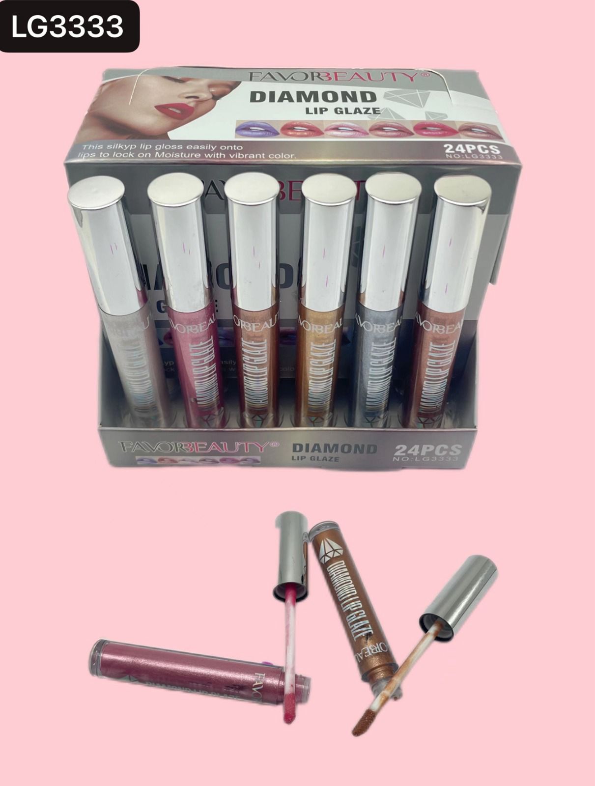 Lip Glaze Diamond 24 PCS LG3333