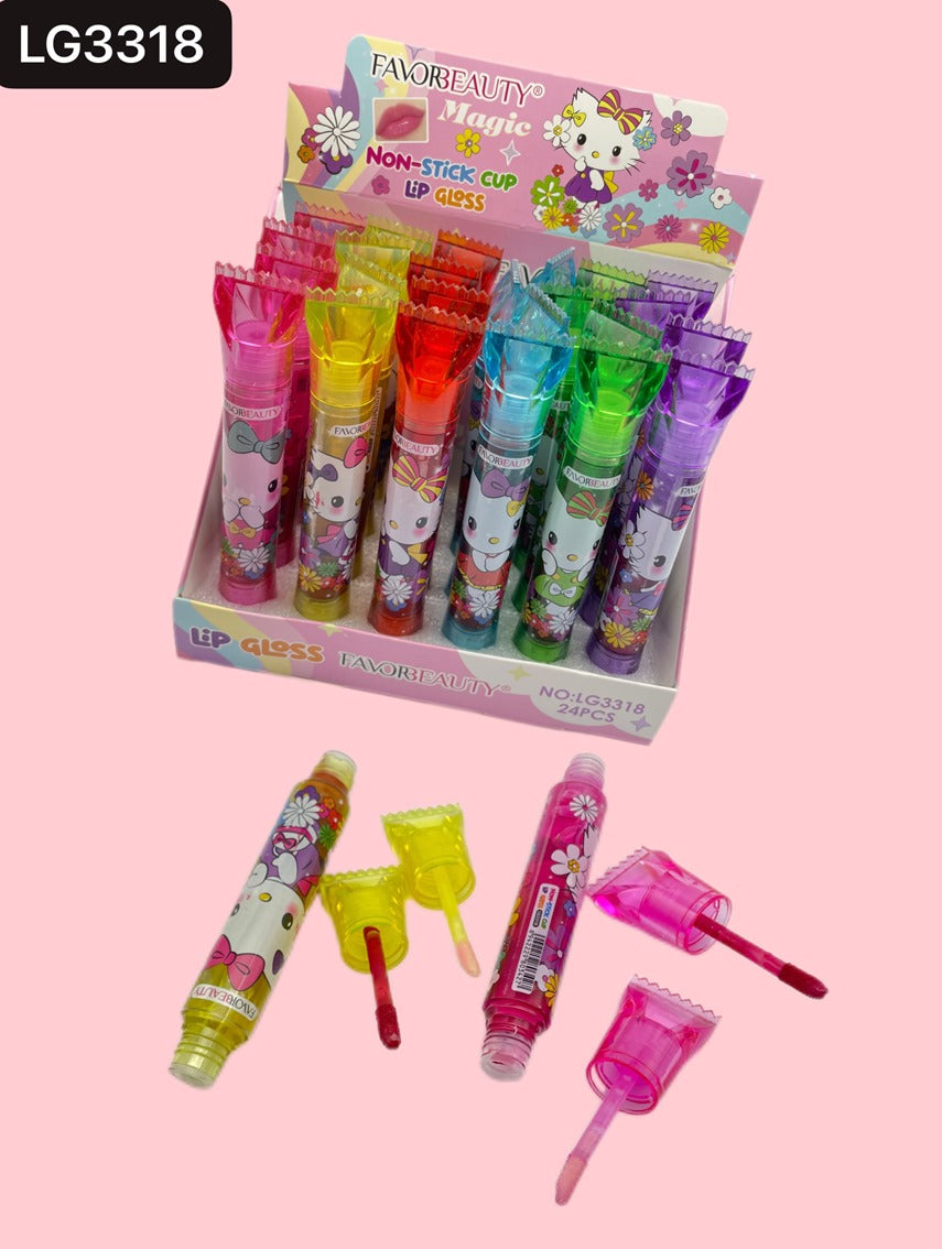 Non Stick Lip Gloss Hello Kitty 24 PCS LG3318