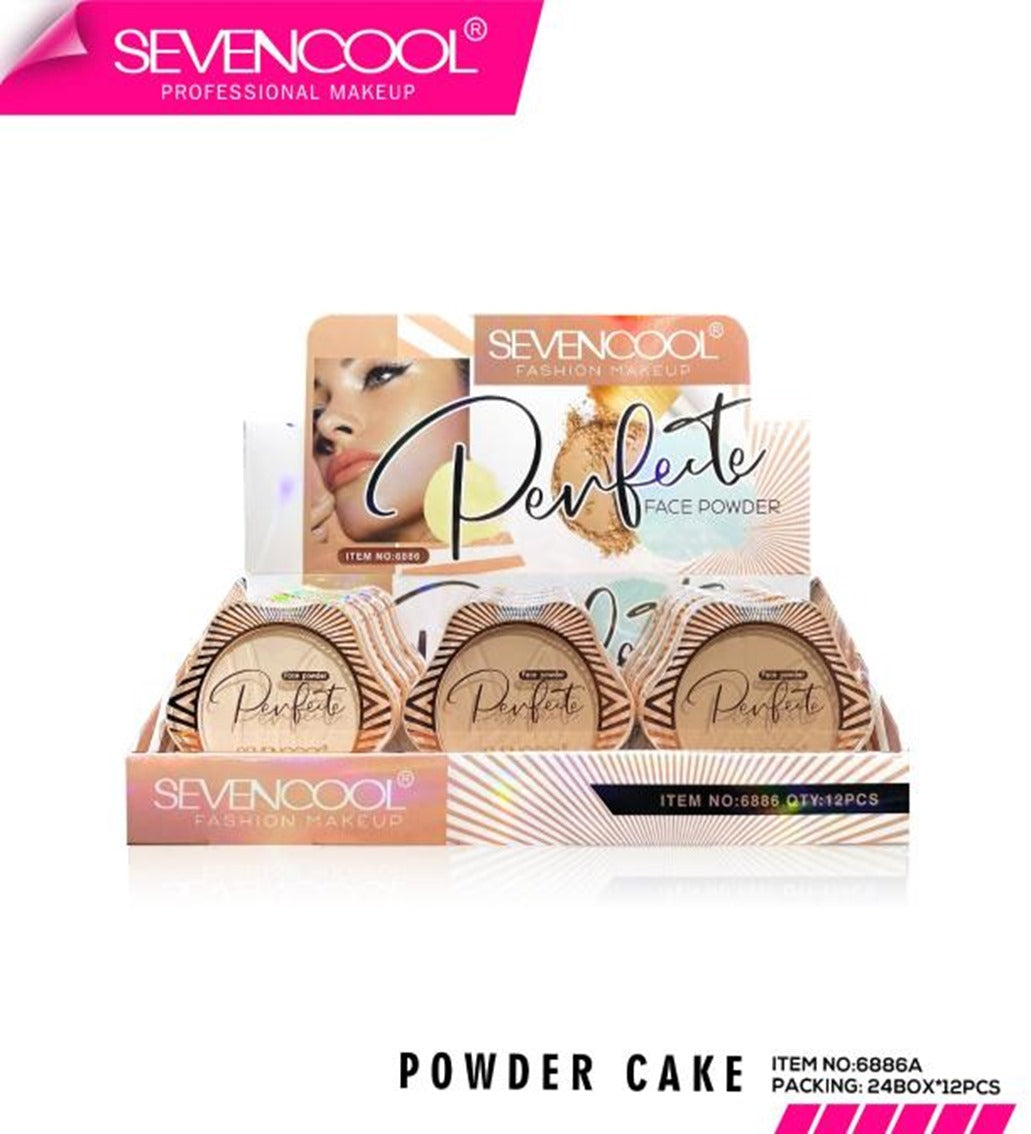 Polvo Compacto SevenCool 12 PCS 6886A