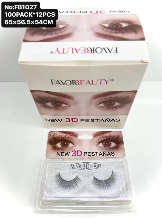 Pestañas 3D FavorBeauty  12 PCS FB1027