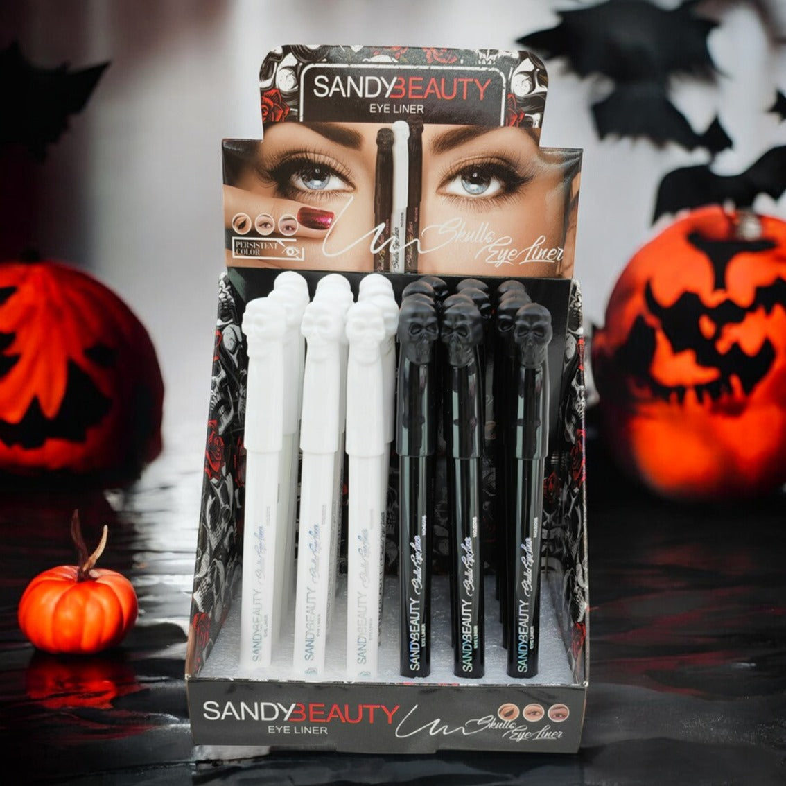 Delineador Blanco y Negro Sandy Beauty 24 PCS KUN2126.