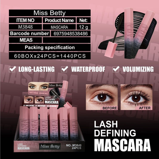 RIMEL MASCARA DE PESTAÑAS MISS BETTY 24 PCS M3848
