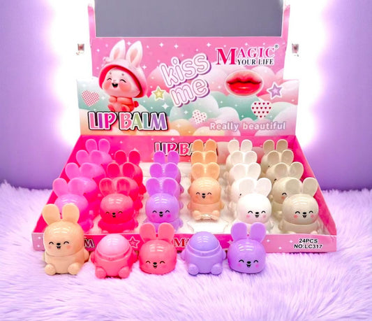 BALSAMO DE CONEJITOS DE COLORES 24 PCS LC317