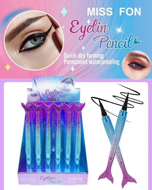 DELINEADOR DE COLA DE SIRENA MISS FON 24 PCS LS33