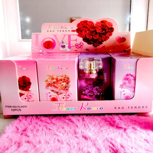 PERFUME DE ROSAS OLOR A FLORES SUPER MEGA CUTE 12 PCS YL4012