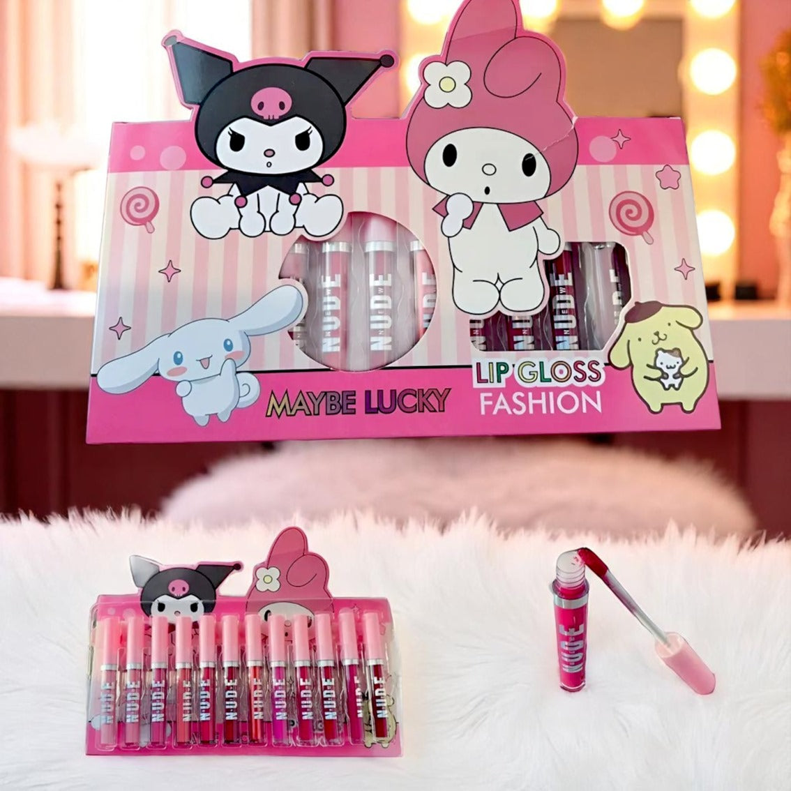 LIP GLOSS DE KUROMY MELODY 12 PCS CC-027-4