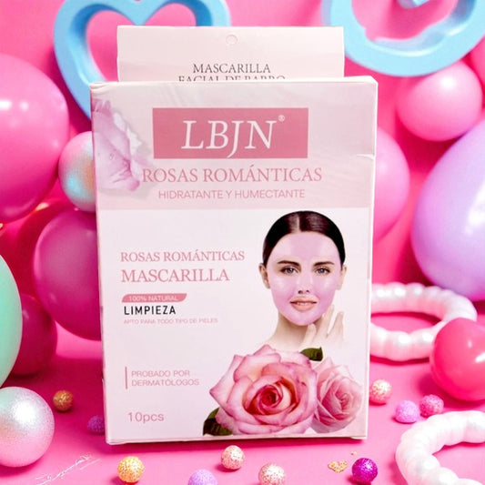 MASCARILLAS DE ROSAS 10 PCS