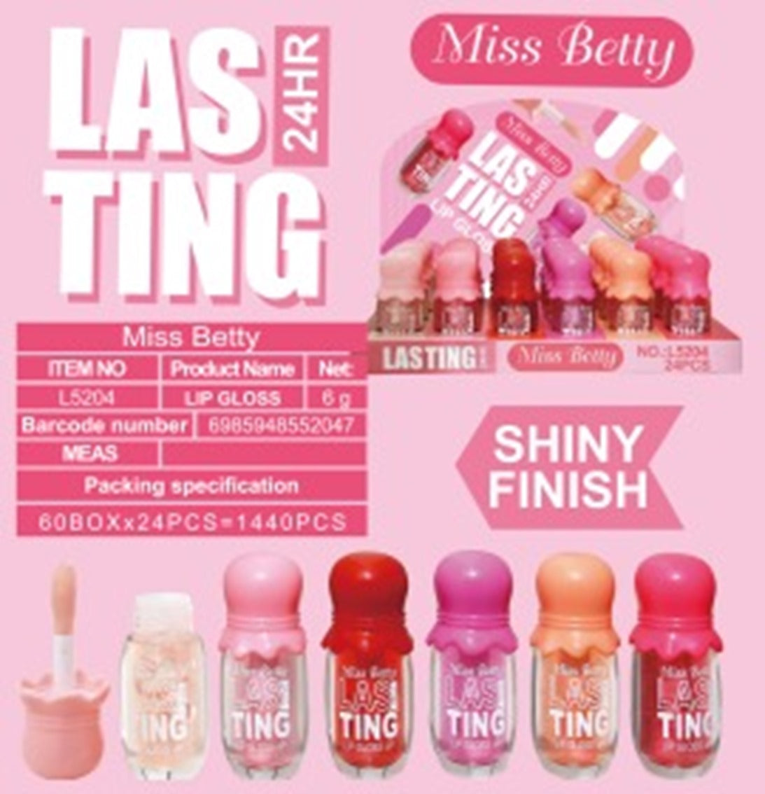 LIP GLOSS MISS BETTY 24PZS L5204