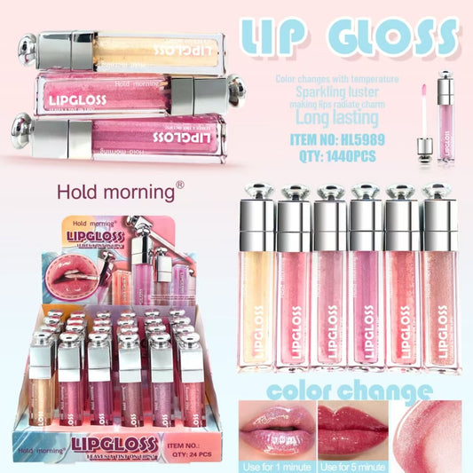LIP GLOSS COLOR CHANGE HOLD MORNIG 24PZS HL5989