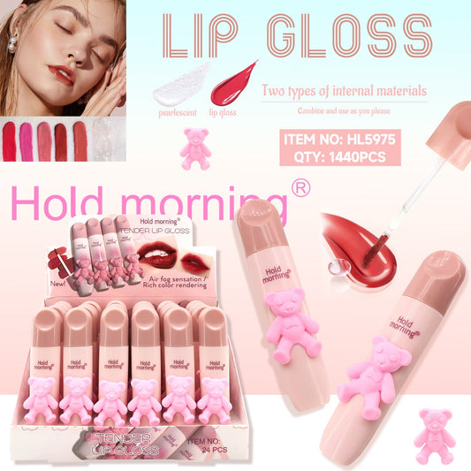 LIP GLOSS CUTE DE OSITOS HOLD MONING 24 PCS HL5975