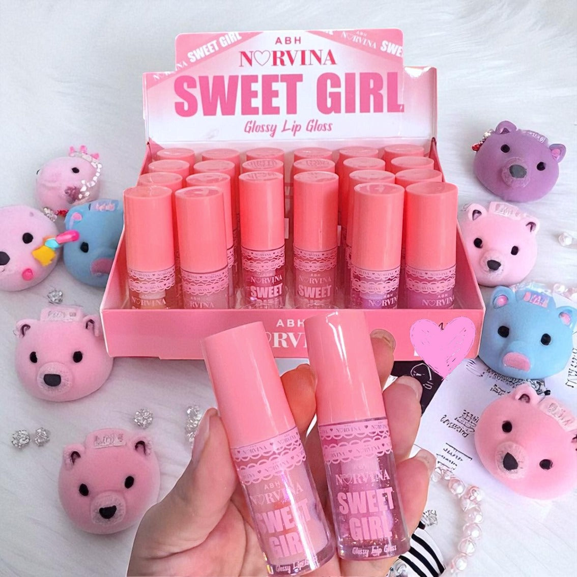 LIP GLOSS SWEET GIRL 24 PCS LG4132.