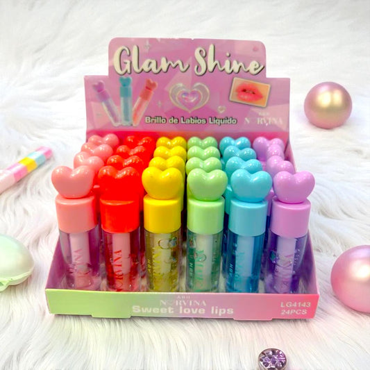 GLAM SHINE LIP GLOSS 24 PCS LG4143