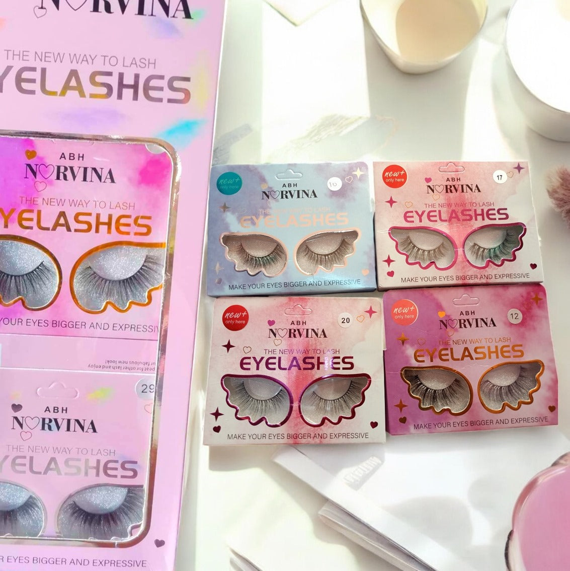 PESTAÑAS EYELASH NORVINA 10 PCS FE3376