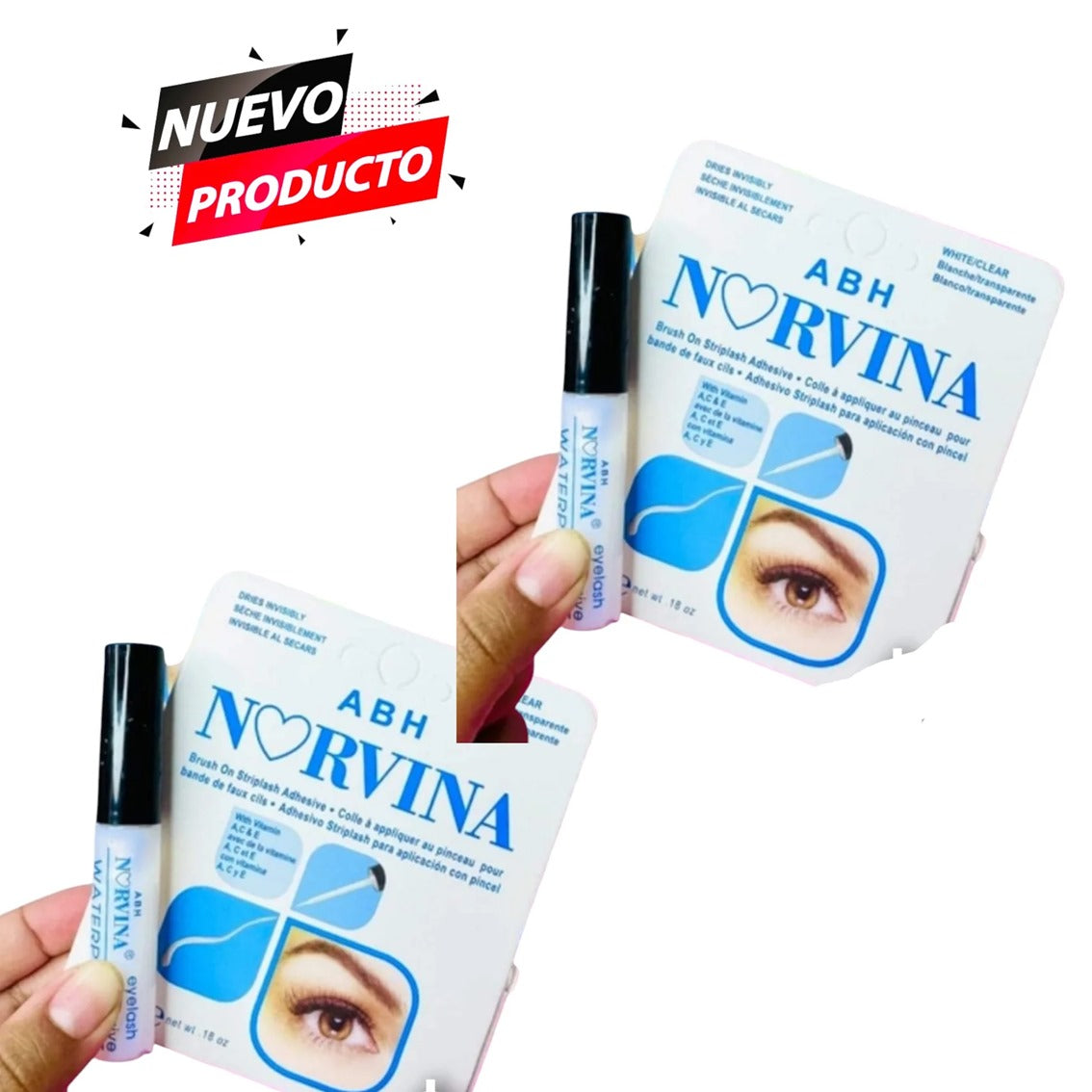 PEGAMENTO BLANCO NORVINA BROCHA 10 PCS NG3910