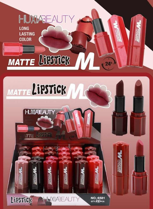 LABIAL EN BARRA LIPSTICK 24 PCS 6581