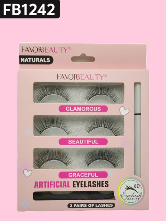 PESTAÑAS GLAMOROUS NATURALS 1 PC FB1242