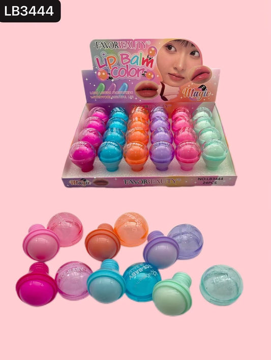 BALSAMOS DE COLOR LIP BALM 24 PCS LB3444