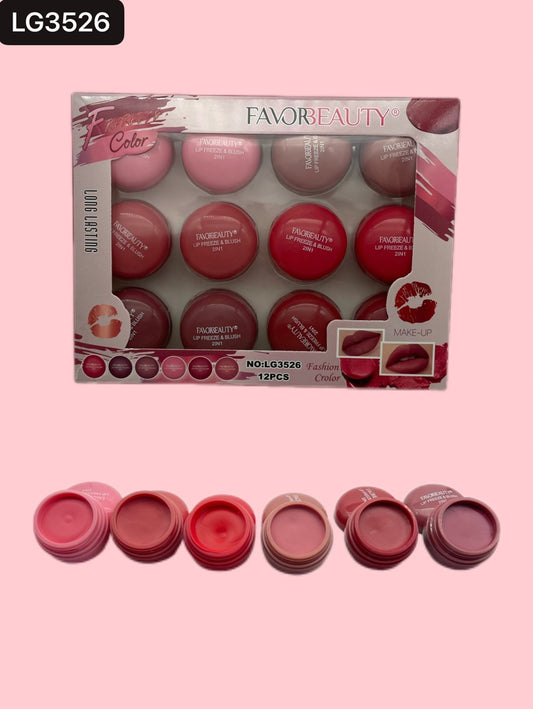 RUBOR BLUSH MATTE 12 PCS LG3526