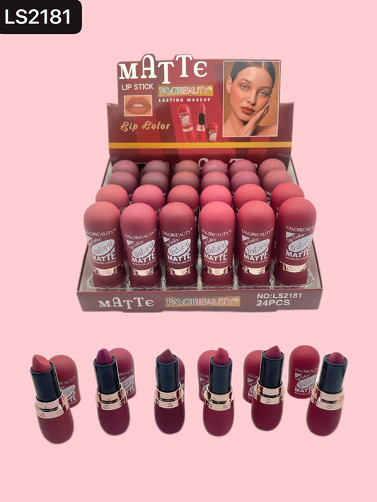 LABIAL EN BARRA MATTE 24 PCS LS2181