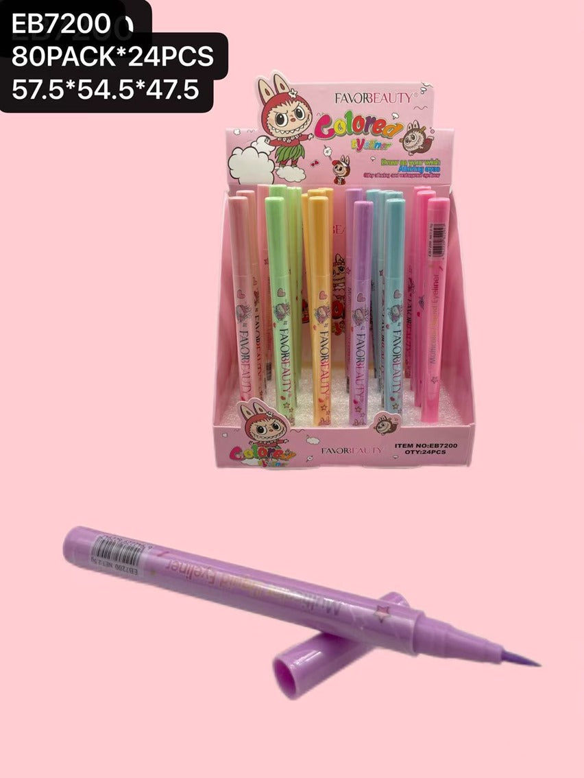 DELINEADOR DE COLORES 24 PCS EB7200