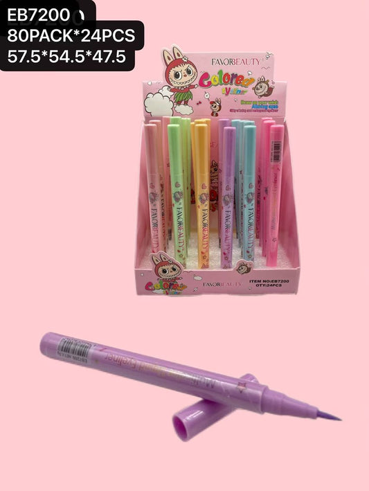 DELINEADOR DE COLORES 24 PCS EB7200