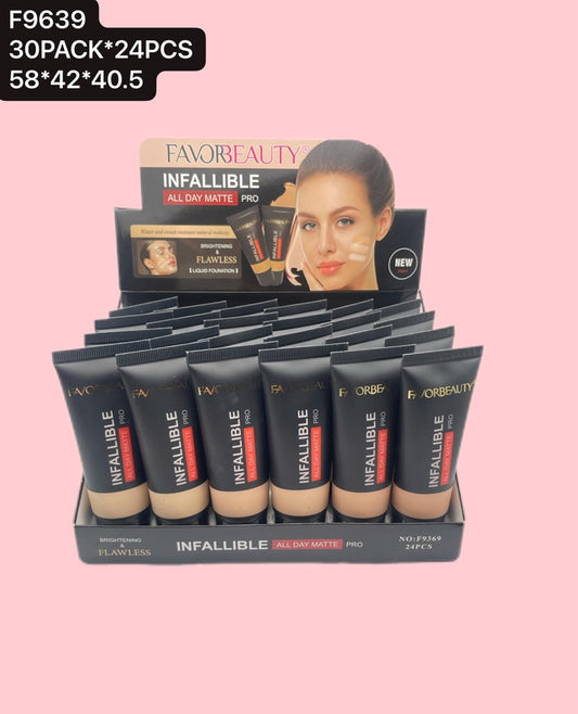 BASE LIQUIDA ALL DAY MATTE PRO 24 PCS F9369