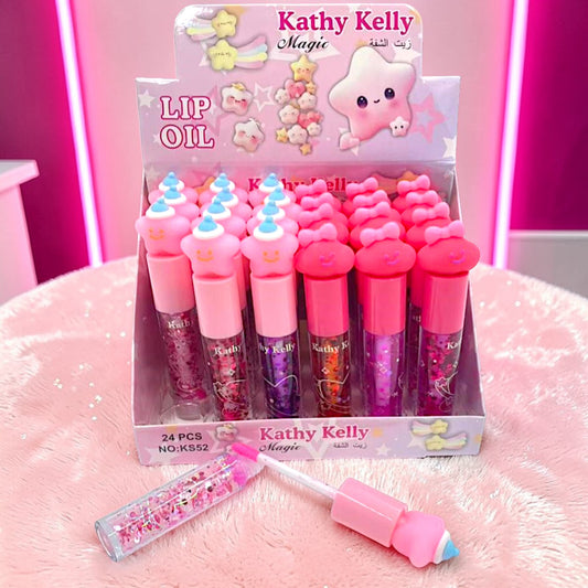 GLOSS CON GLITTER ESTRELLITAS 24 PZ KS52