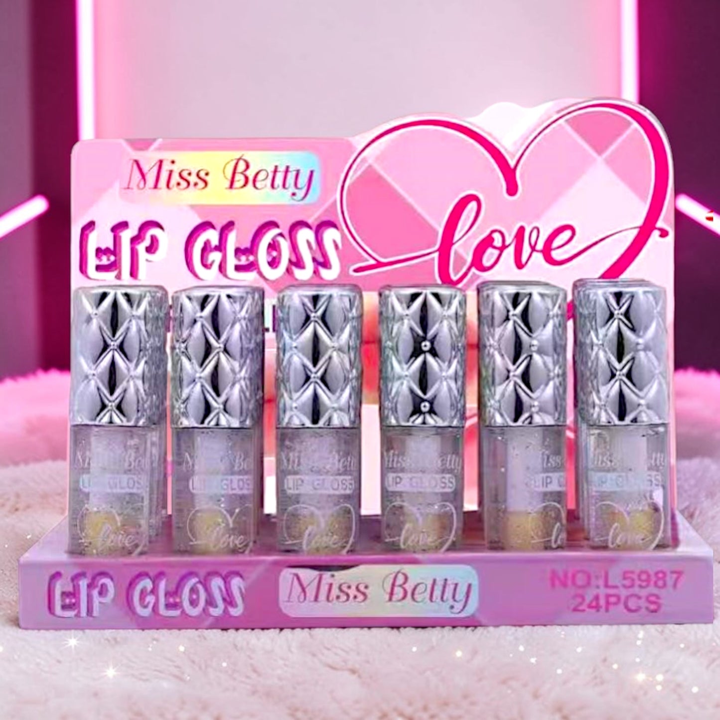 GLOSS MAGICO LOVE PLATEADO 24 PZ L5987