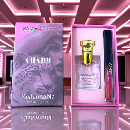 ESTUCHE DE PERFUME Y LABIAL 1PZ  SE MANDA AL AZAR LA8008