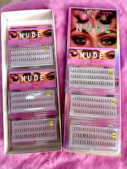 PESTAÑAS 3 X 3 NUDE 10 PCS FB1240