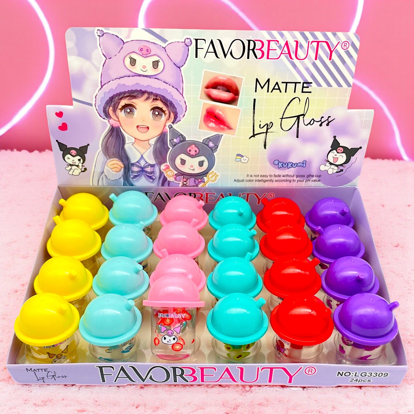 GLOSS SANRIO Y KUROMI 24 PZ LG3309