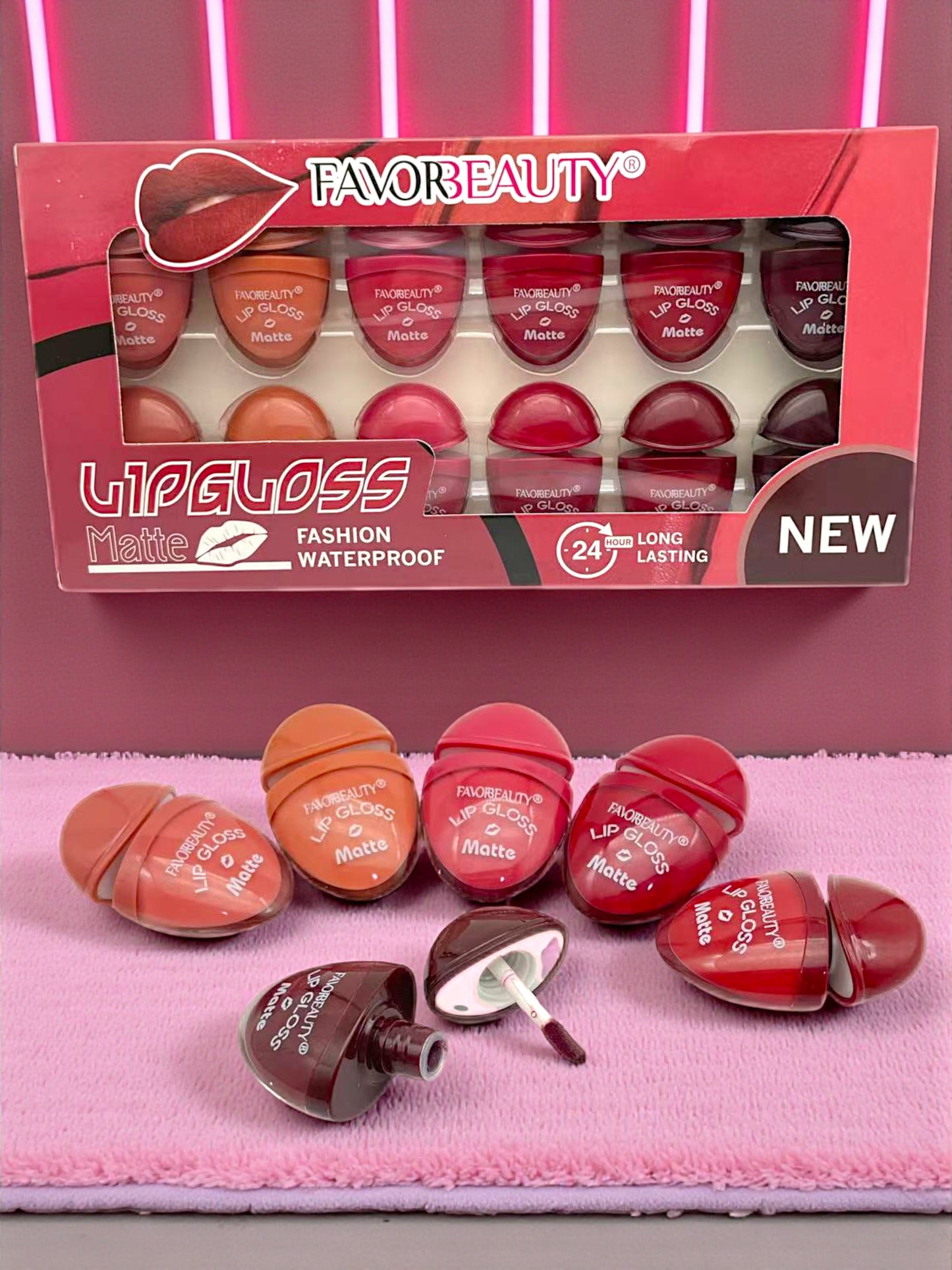 LABIAL LIQUIDO MATTE RESISTENTE AL AGUA 12 PZ LG3468