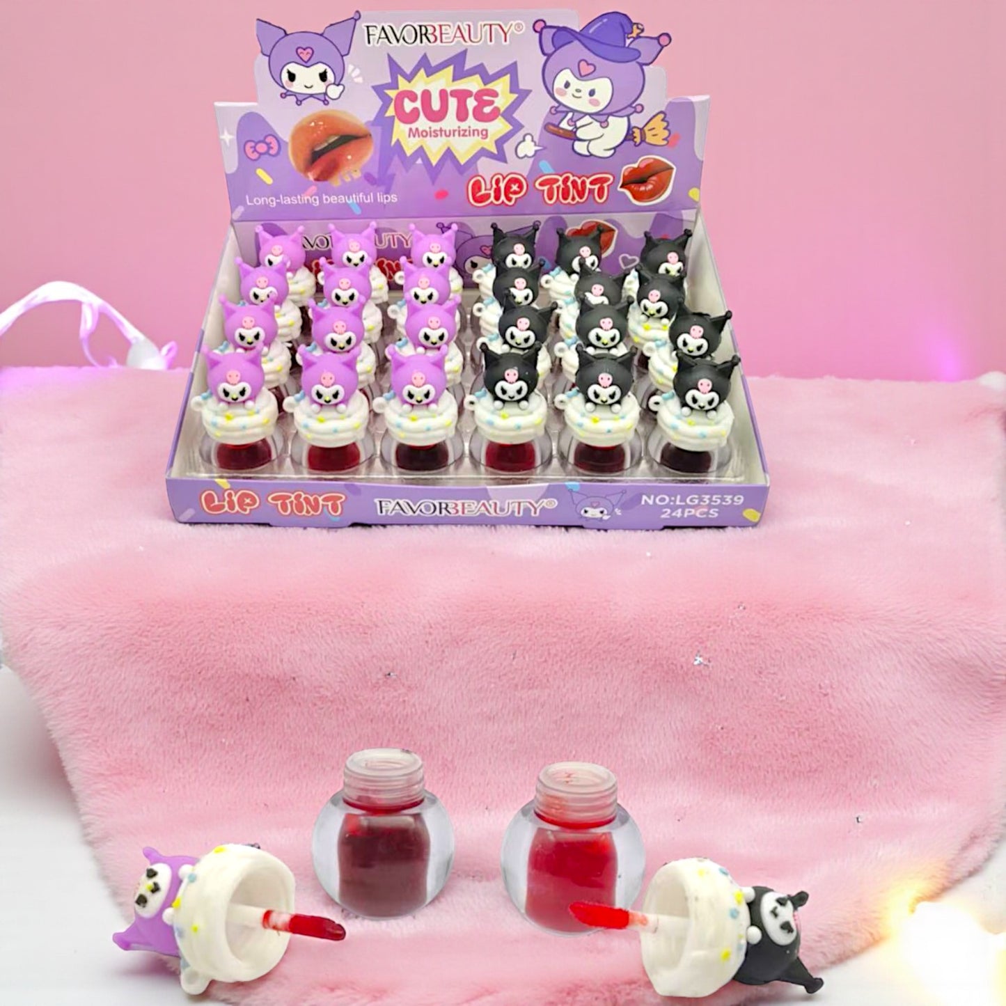 TINTA DE LABIOS KUROMI 24 PZ LG3539