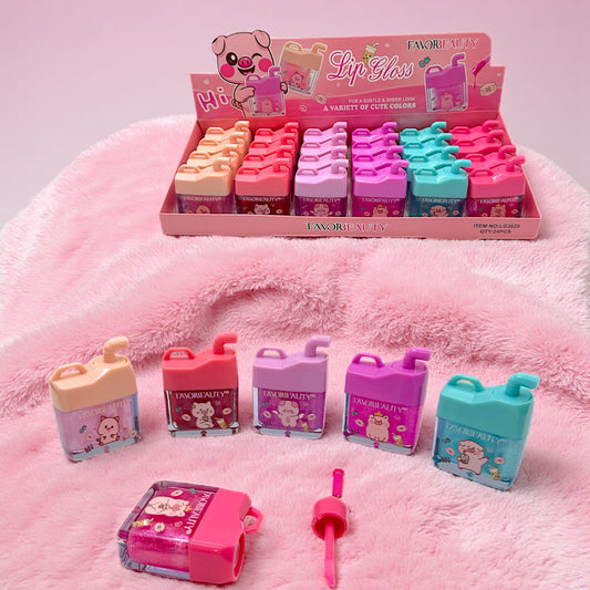 GLOSS GALON CERDITOS 24 PZ LG3625