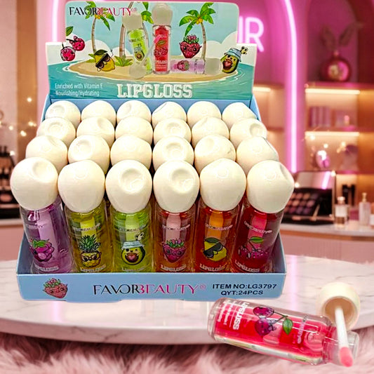 GLOSS PELOTITAS Y FRUTAS 24 PZ LG3797
