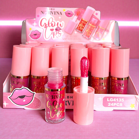 GLOSS CON COLOR Y APLICADOR GRUESO 24 PZ LG4135